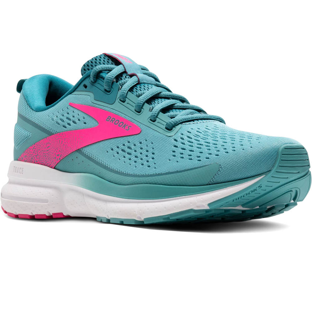 Brooks zapatilla running mujer TRACE 3 AZUL lateral interior