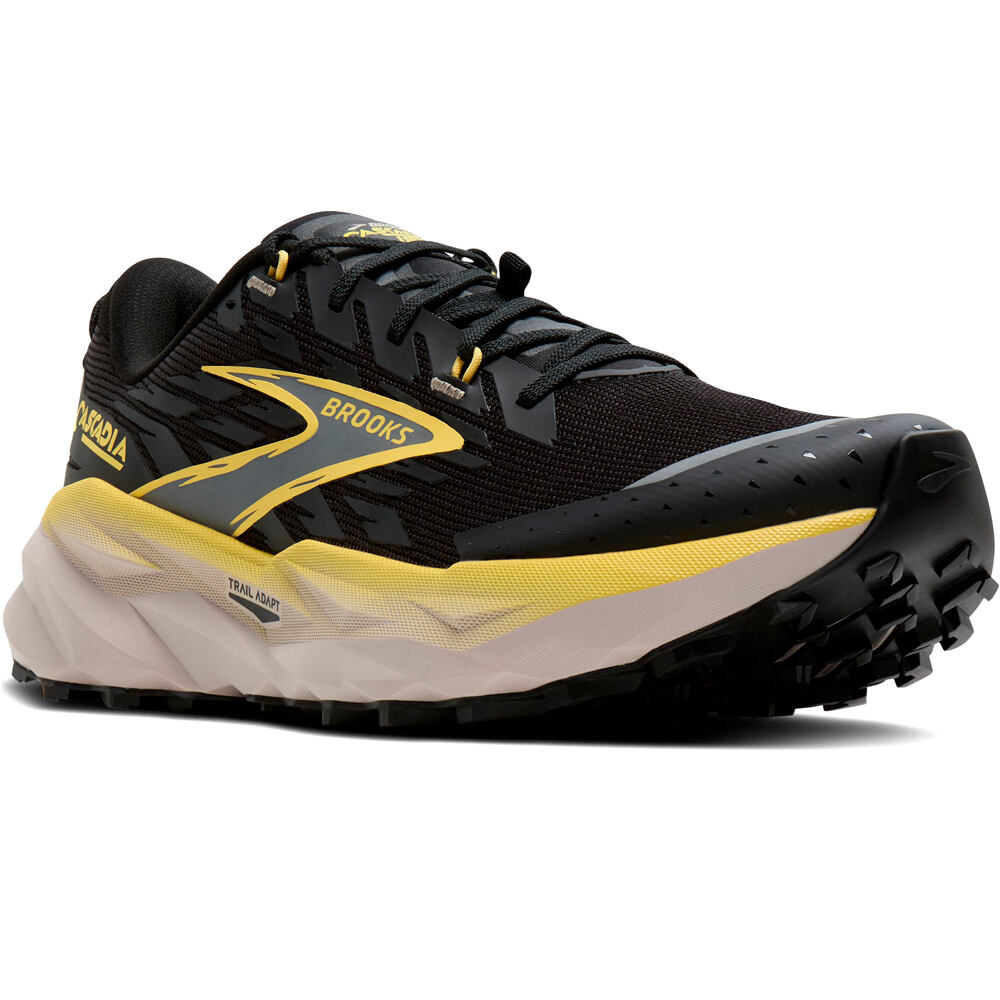 Brooks zapatillas trail hombre CASCADIA 19 NEGRO lateral interior