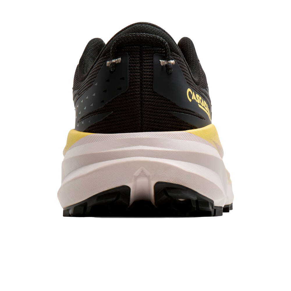 Brooks zapatillas trail hombre CASCADIA 19 NEGRO vista trasera