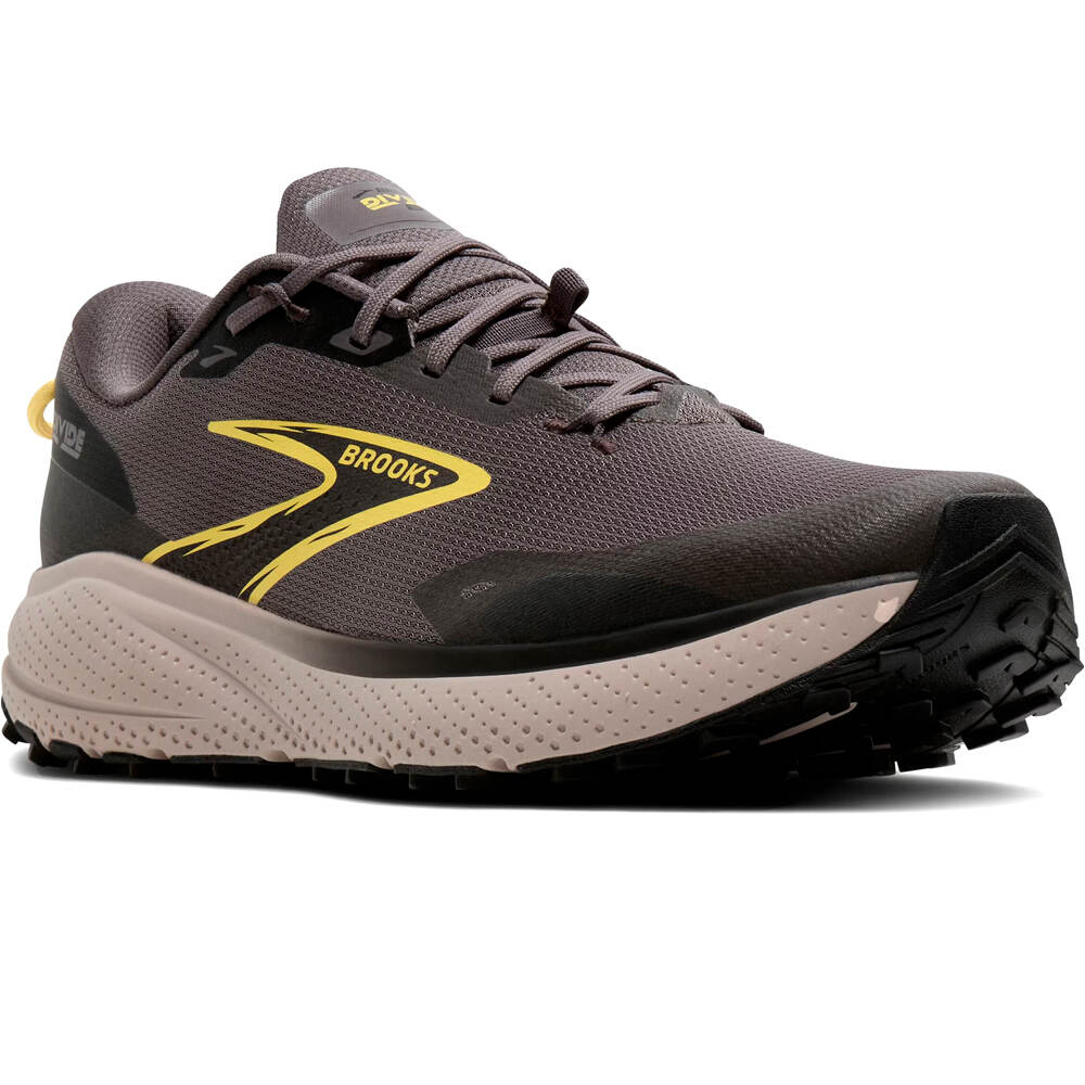 Brooks zapatillas trail hombre DIVIDE 6 GRIS lateral interior