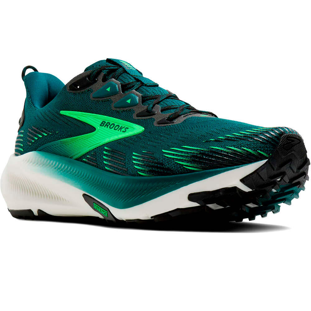 Brooks zapatillas trail hombre GHOST TRAIL AZUL lateral interior