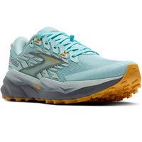 Brooks zapatillas trail mujer CASCADIA 19 AZUL lateral interior