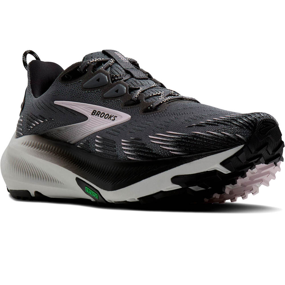 Brooks zapatillas trail mujer GHOST TRAIL NEGRO lateral interior