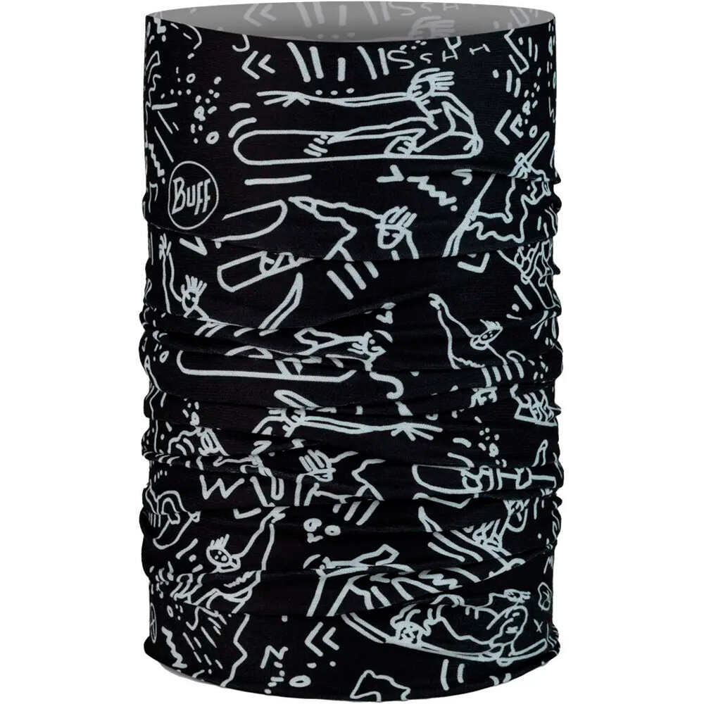 Buff tubular infantil TIVAT NEGRO vista frontal