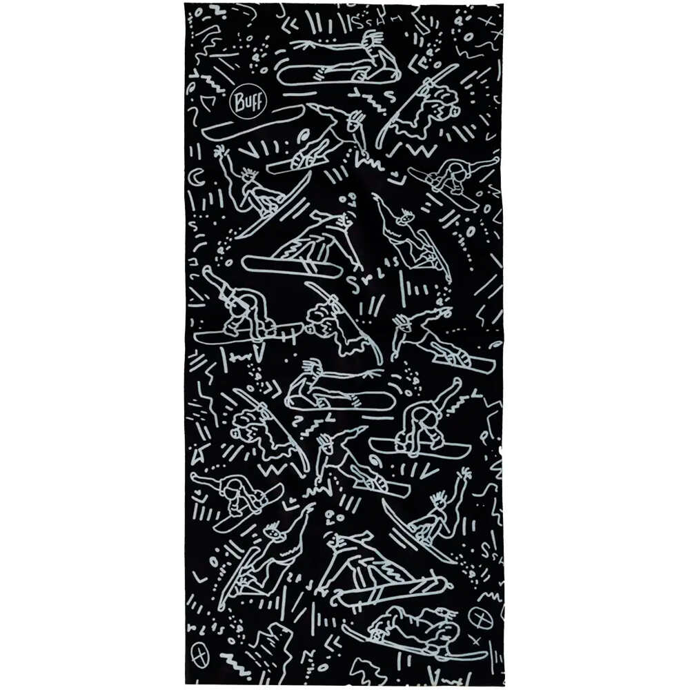 Buff tubular infantil TIVAT NEGRO vista trasera
