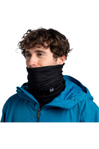 Buff tubular SOLID P BLACK NEGRO vista trasera