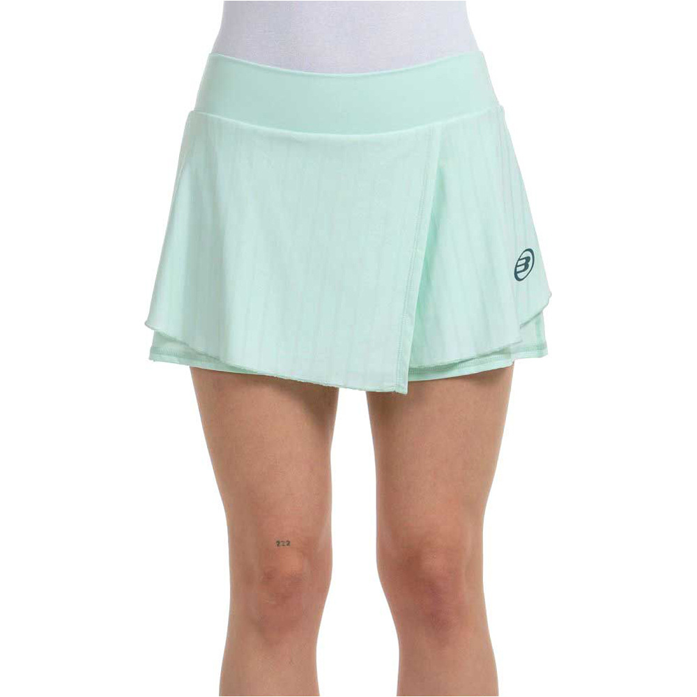 Bullpadel falda tenis ADRAR VERDE vista frontal