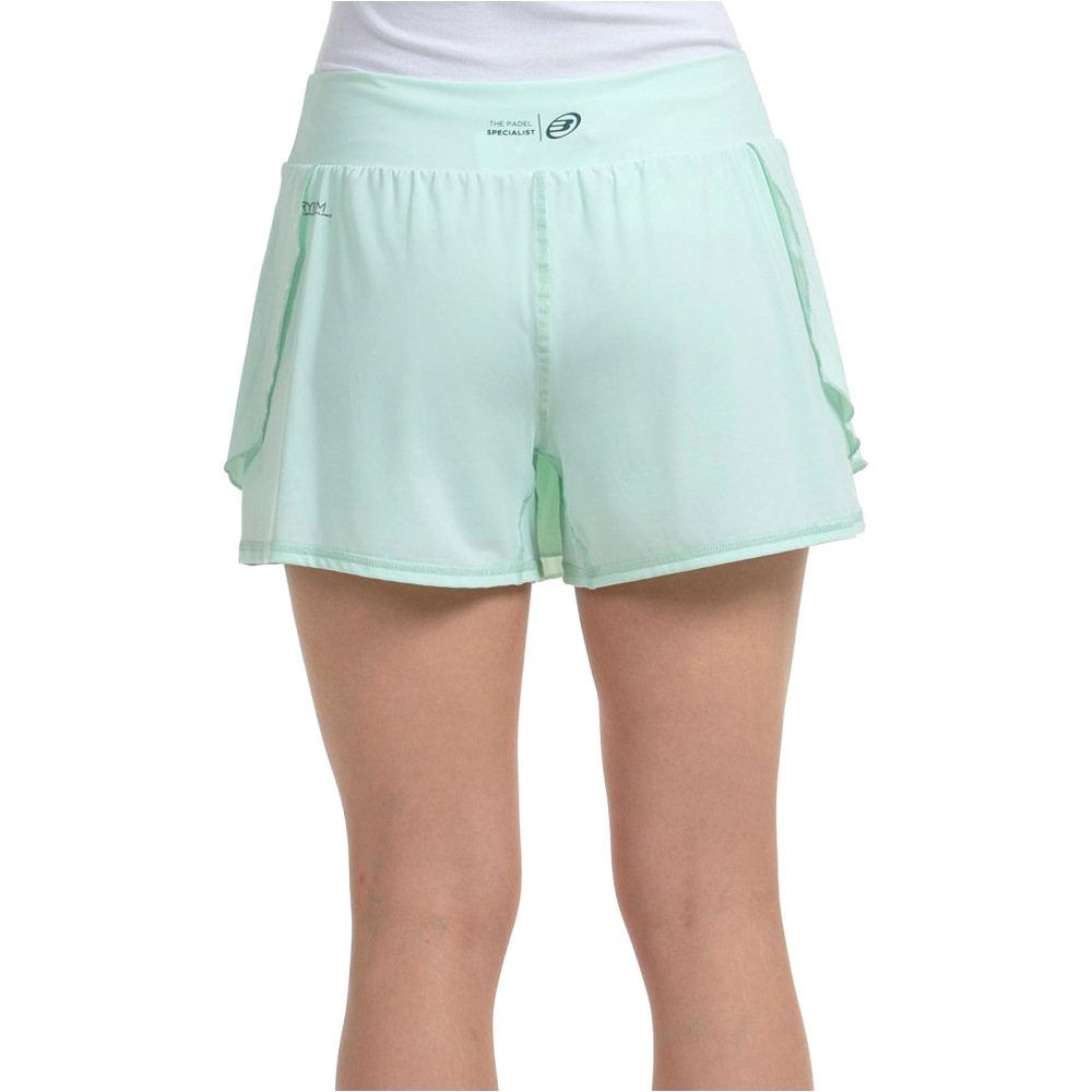 Bullpadel falda tenis ADRAR VERDE vista trasera