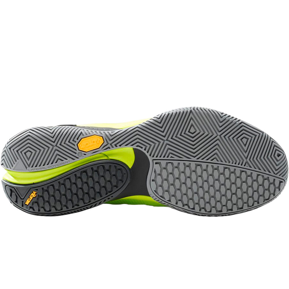 Bullpadel Zapatillas Padel Hombre HACK VIBRAM 26V VERDE puntera