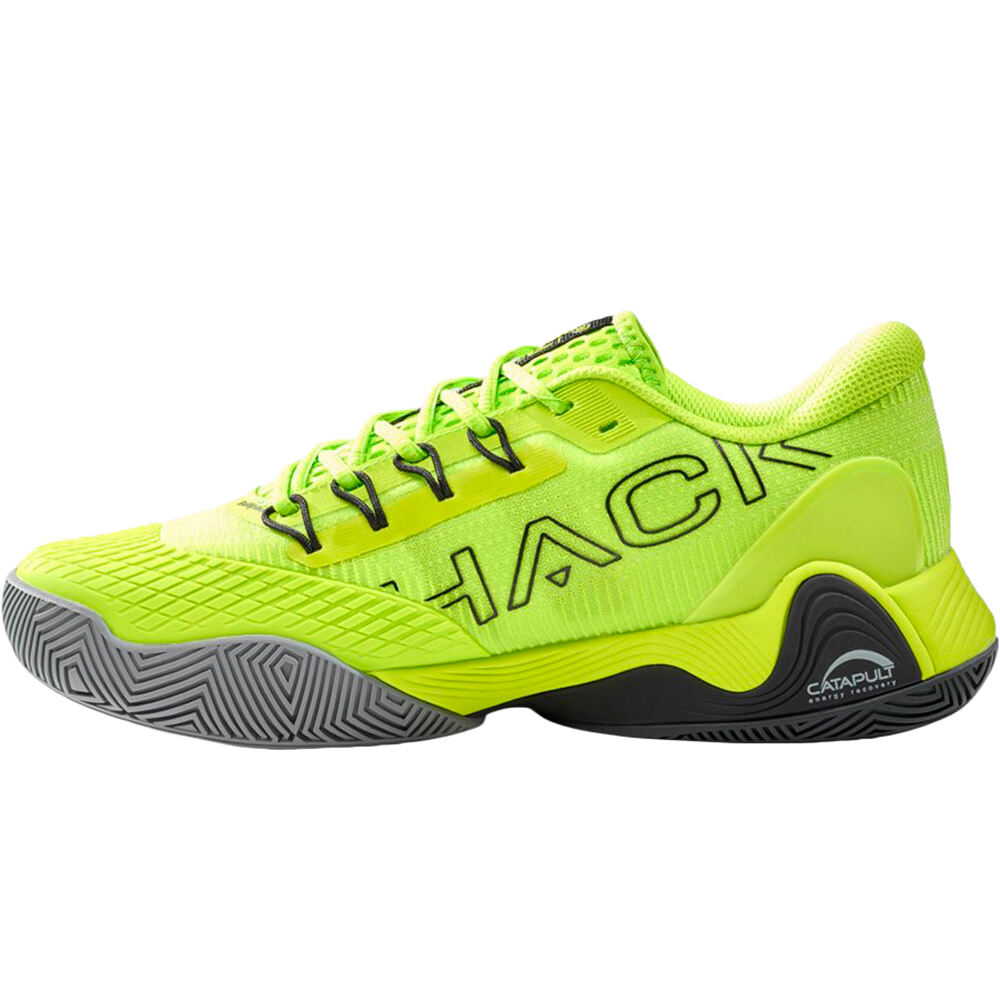 Bullpadel Zapatillas Padel Hombre HACK VIBRAM 26V VERDE vista trasera