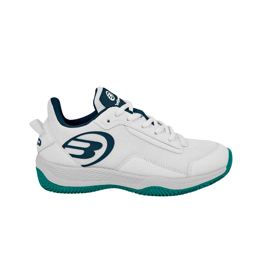 Bullpadel Zapatillas Tenis Niños BUKER JR 25I BLANCO lateral exterior