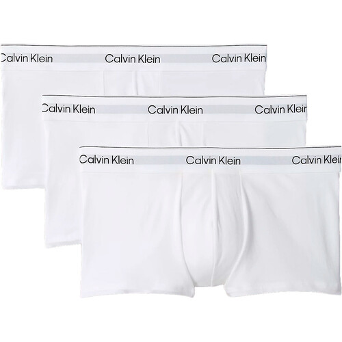 CALVIN KLEIN LOW RISE TRUNK 3PK blanco