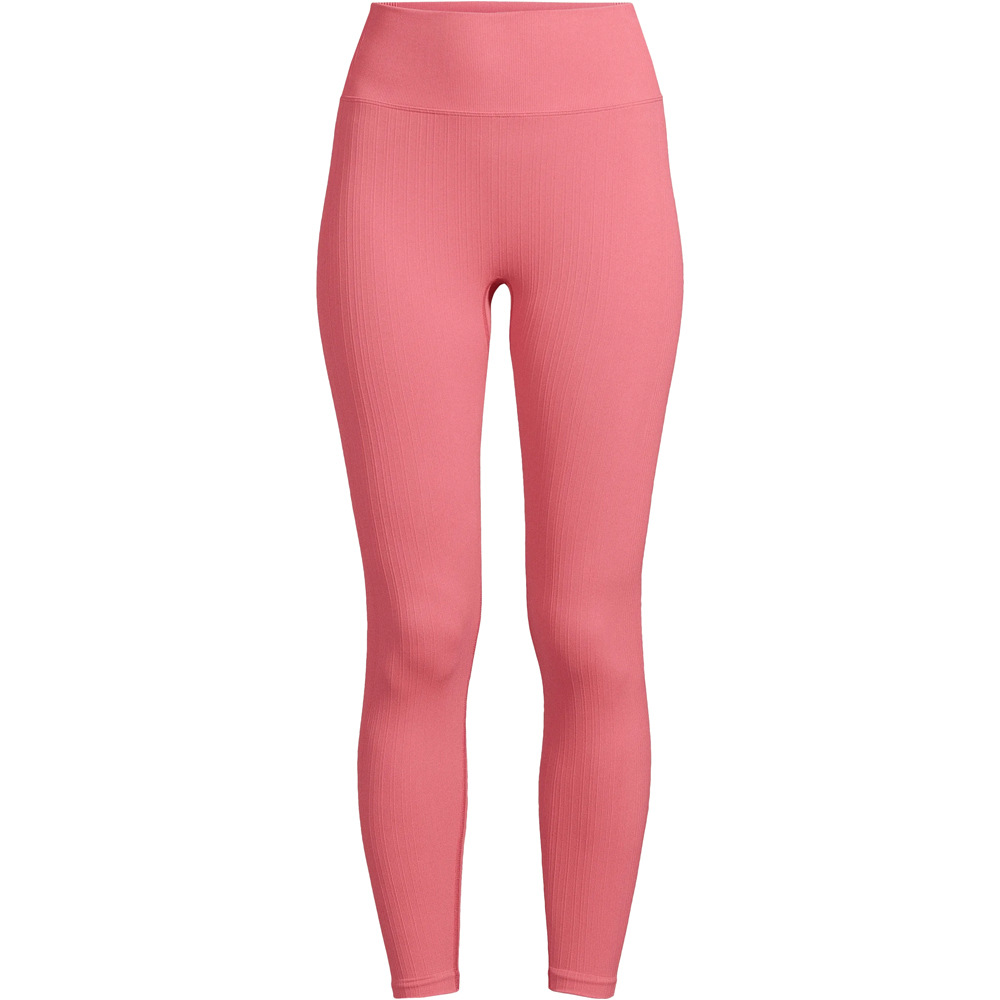 Casall Pantalon Largo Yoga RIB SEAMLESS HIGH WAIST R ROSA 05