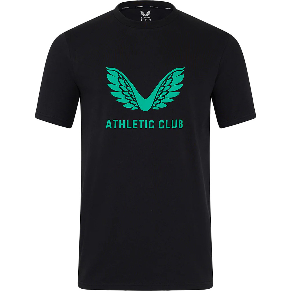 Castore camiseta de fútbol oficiales ATHLETIC CLUB DE BILBAO 24/25 COACHES LOCK UP NEGRO vista frontal