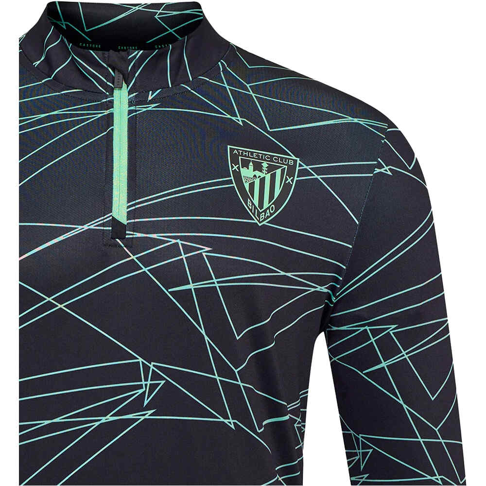 Castore camiseta de fútbol oficiales ATHLETIC CLUB DE BILBAO 25/26 PREMATCH NEGRO vista detalle
