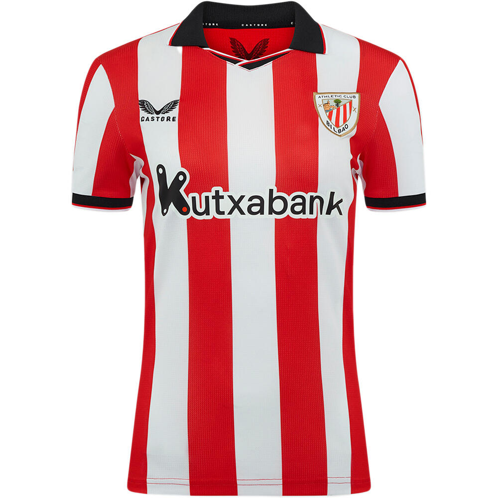 Castore camiseta de fútbol oficiales ATHLETIC CLUB DE BILBAO 25/26 PRIMERA EQUIPACION MUJER ROJO vista frontal