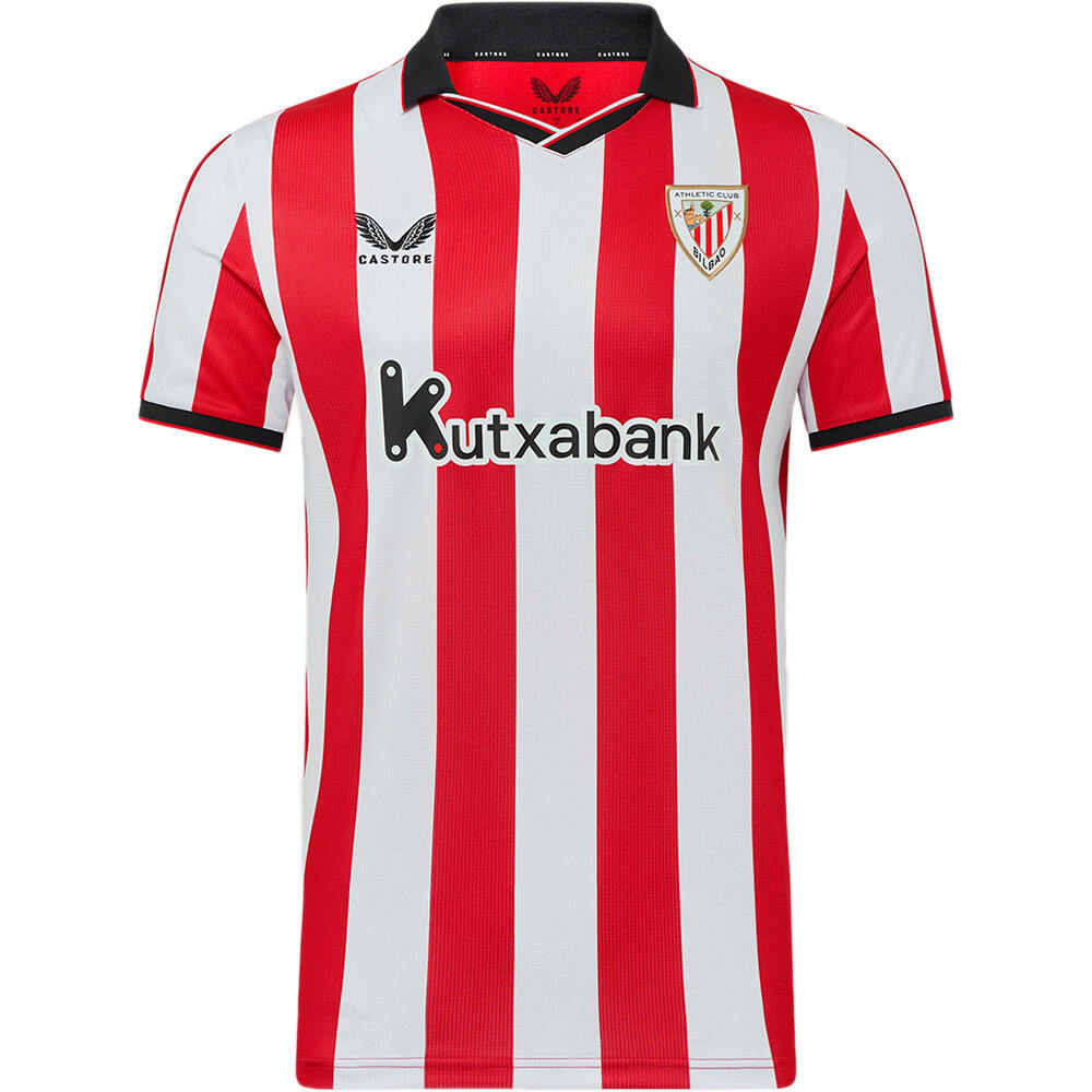 Castore camiseta de fútbol oficiales ATHLETIC CLUB DE BILBAO 25/26 PRIMERA EQUIPACION ROJO vista frontal