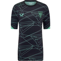 Castore camiseta entrenamiento niño ATHLETIC CLUB DE BILBAO 25/26 PREMATCH NEGRO vista frontal