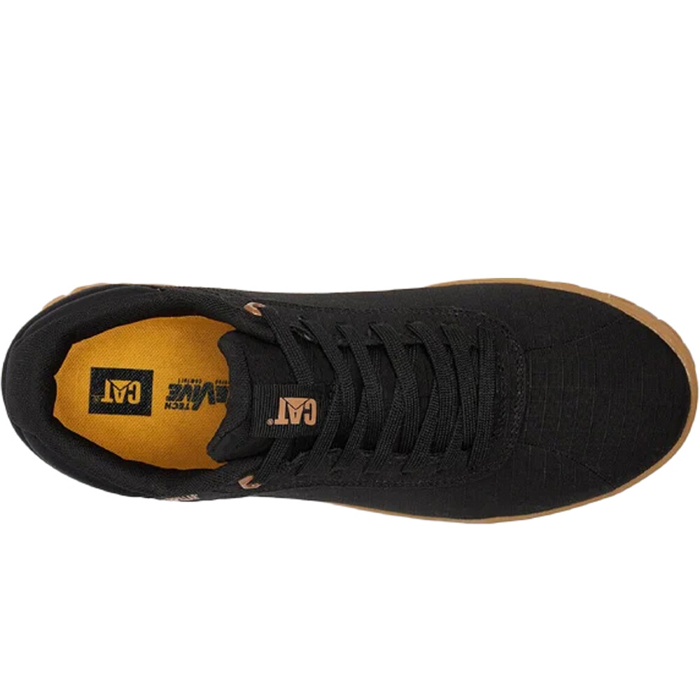 Cat zapatilla moda hombre HEX + CANVAS NEGRO 05
