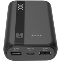 Cellular Line batería CARGADOR DE BATERIAS EMERGENCIA 10000 NEGRO