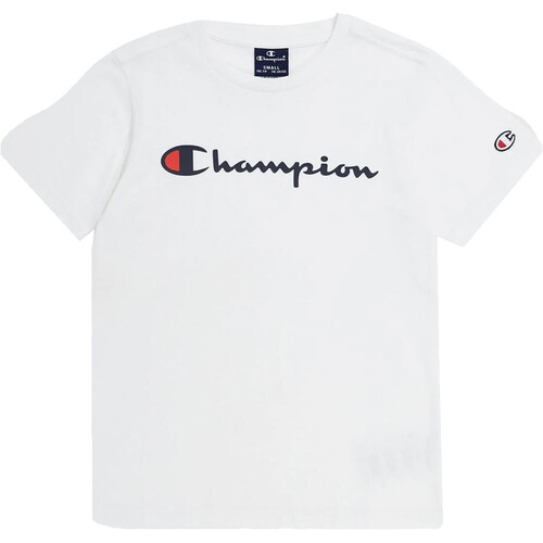 Champion camiseta manga corta niño CREWNECK BLANCO