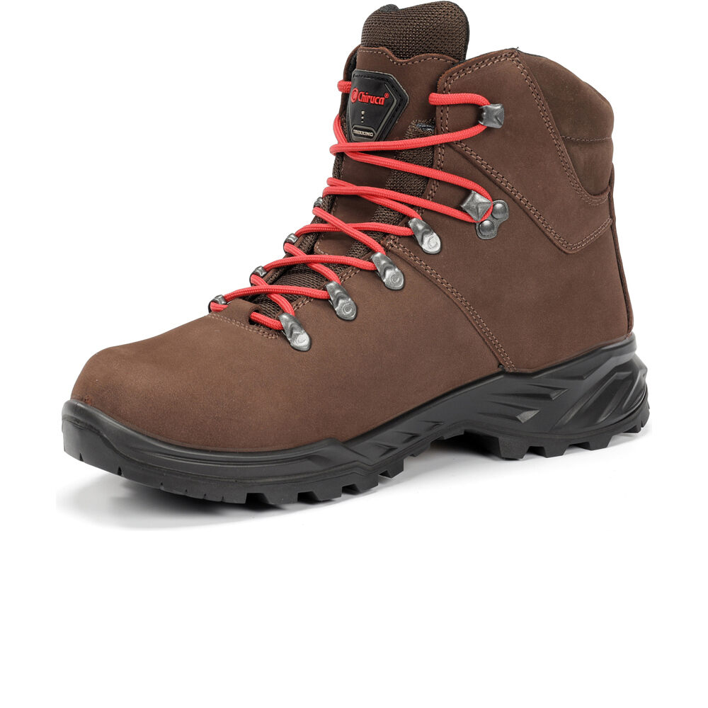 Chiruca bota trekking hombre CARES GORE-TEX MARRON vista trasera