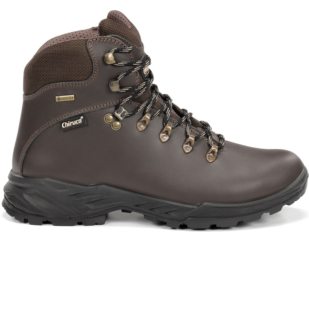 Chiruca bota trekking hombre GALICIA GORE-TEX MARRON lateral exterior