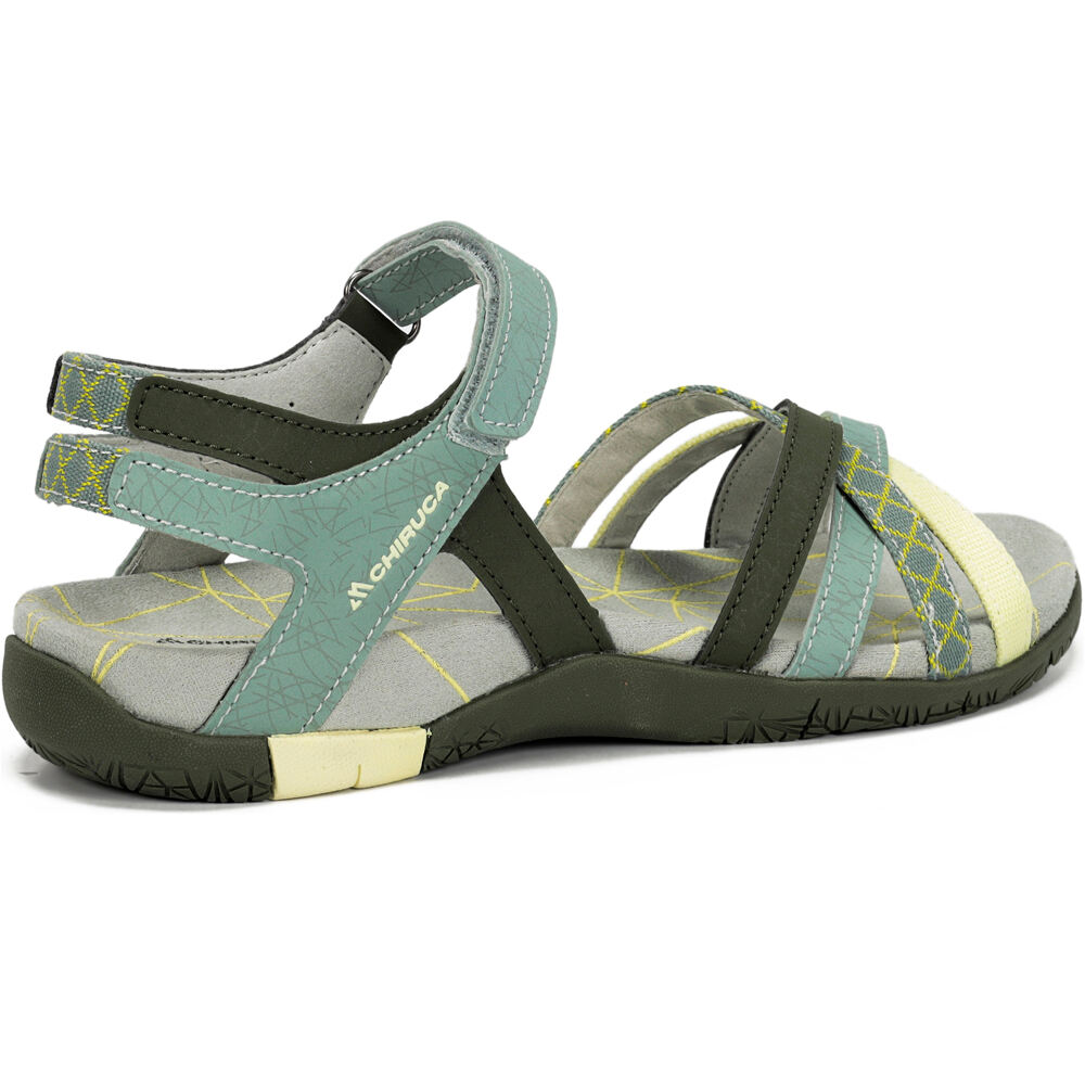 Chiruca sandalias trekking mujer MALIBU VERDE vista superior