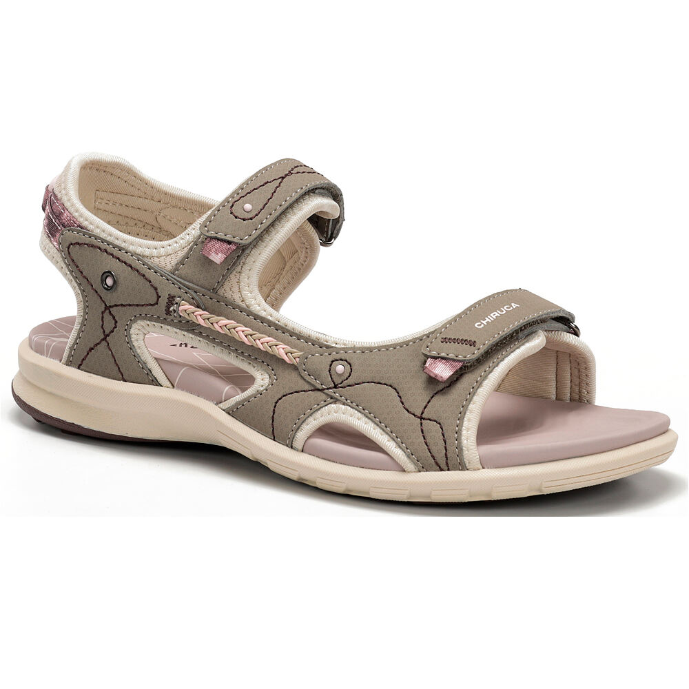 Chiruca sandalias trekking mujer MOJACAR GRIS lateral interior