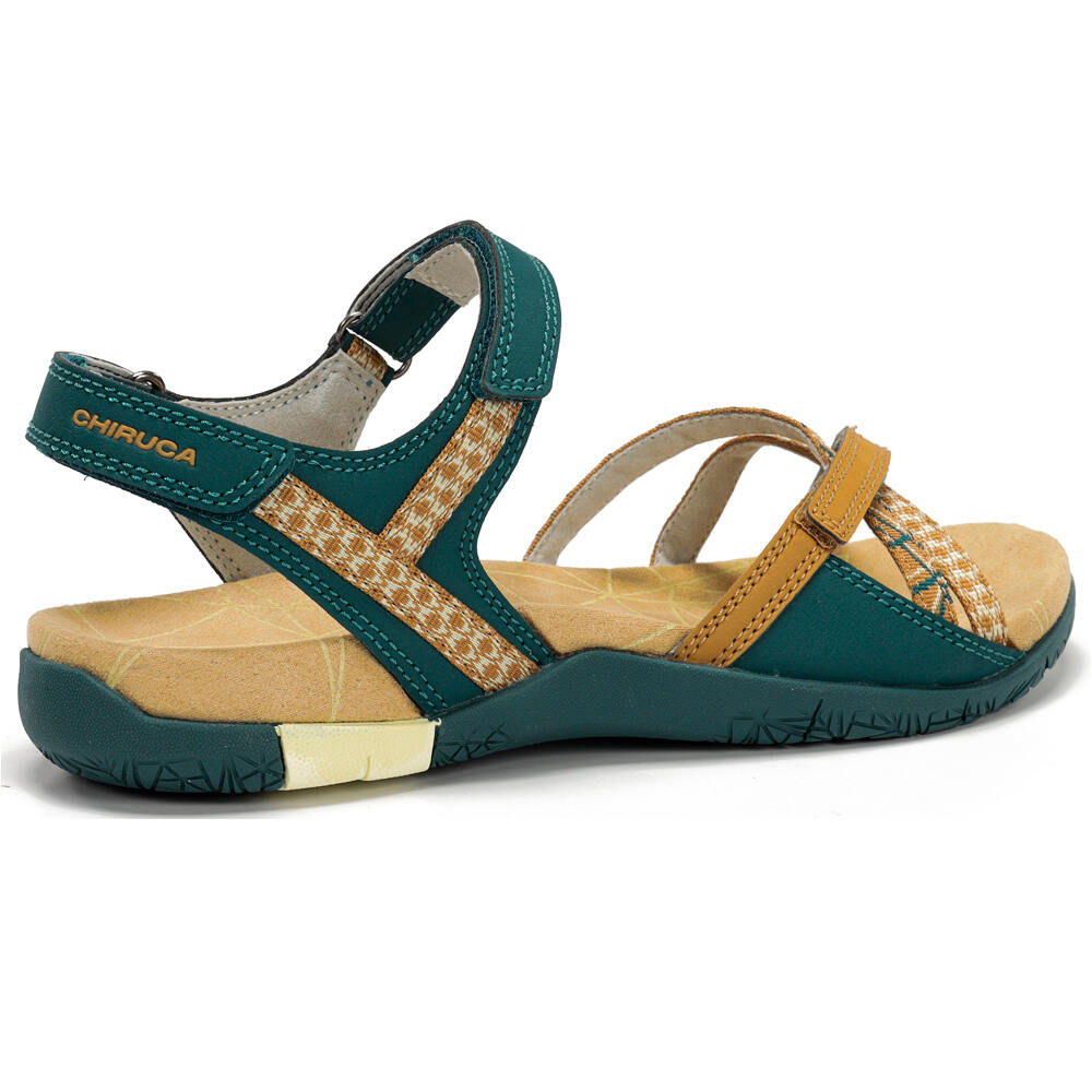 Chiruca sandalias trekking mujer VALENCIA MARRON vista superior