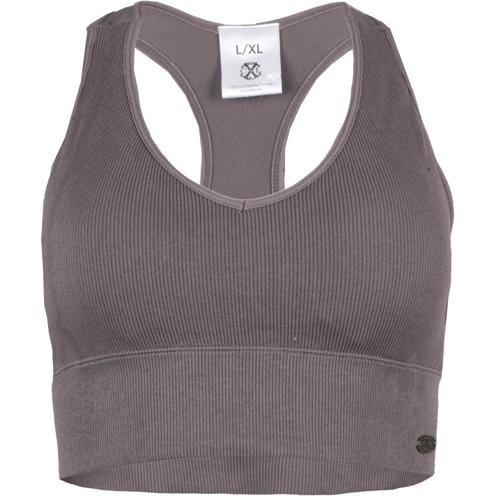 Christian Lacroix sujetadores deportivos SPORT SEAMLESS GRIS vista frontal