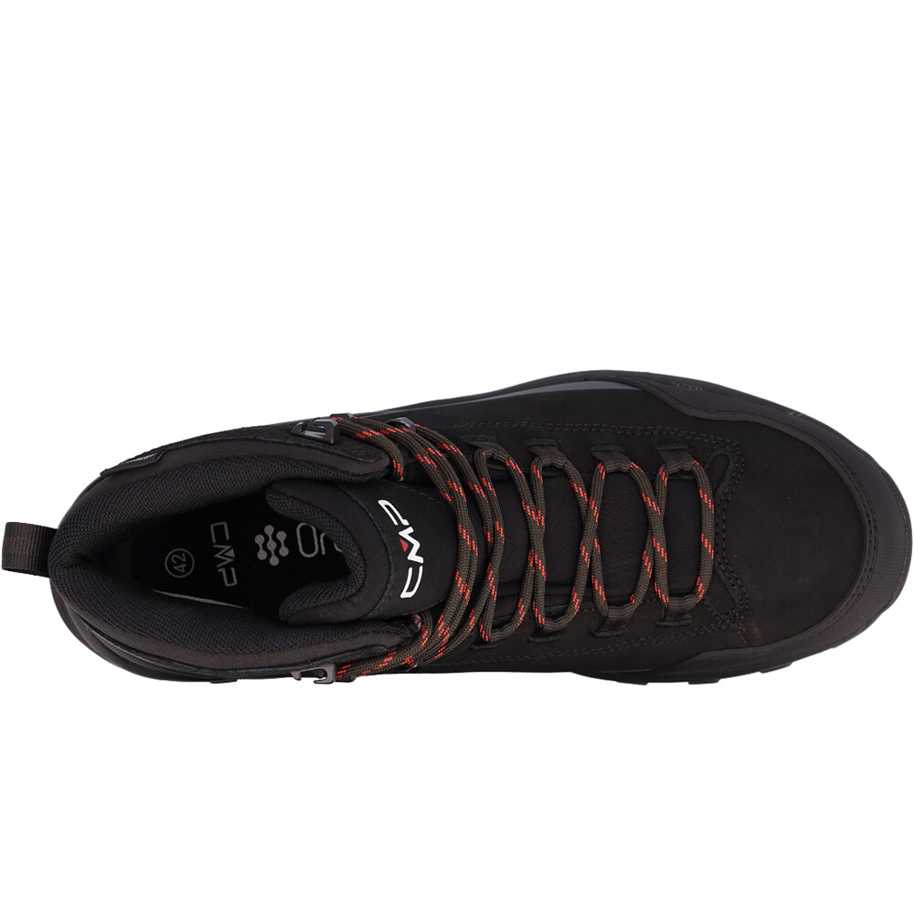 Cmp bota trekking hombre MYZAR MID WATERPROOF NEGRO vista trasera