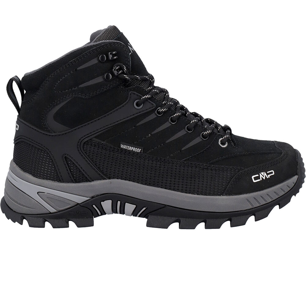 Cmp bota trekking hombre RIGEL 2.0 MID WATERPROOF NEGRO lateral exterior