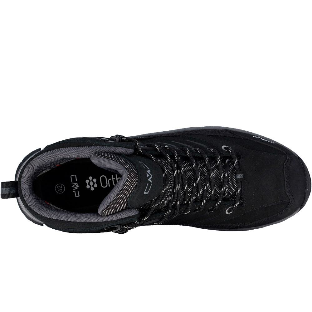 Cmp bota trekking hombre RIGEL 2.0 MID WATERPROOF NEGRO vista trasera