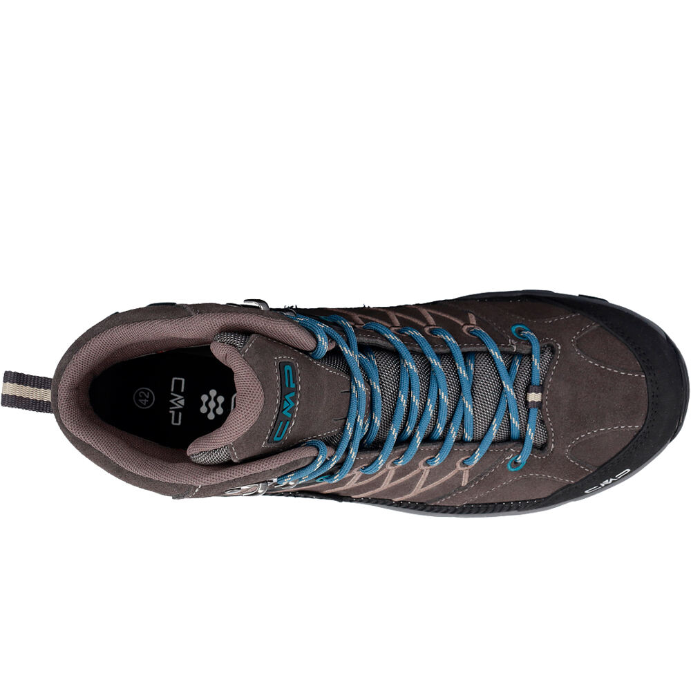 Cmp bota trekking hombre RIGEL MID WATERPROOF MARRON vista trasera