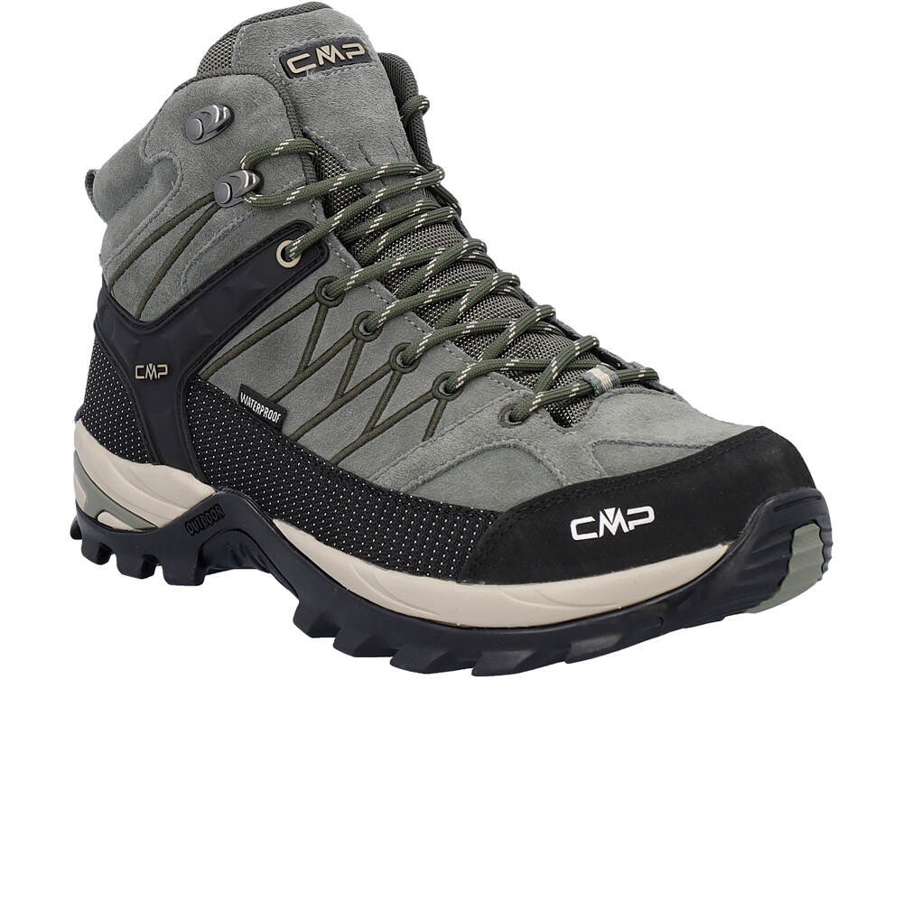 Cmp bota trekking hombre RIGEL MID WATERPROOF VERDE 05