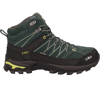 Cmp bota trekking hombre RIGEL MID WATERPROOF VERDE lateral exterior