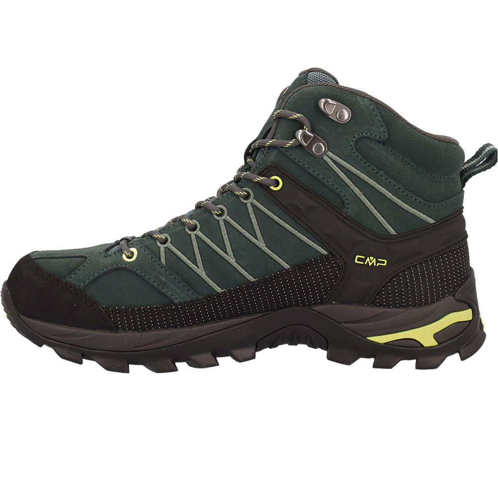 Cmp bota trekking hombre RIGEL MID WATERPROOF VERDE lateral interior