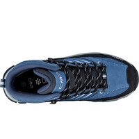 Cmp bota trekking mujer RIGEL 2.0 MID WATERPROOF AZUL vista trasera