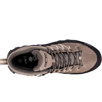 Cmp bota trekking mujer RIGEL MID WATERPROOF MARRON vista trasera