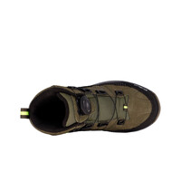 Cmp bota trekking niño KIRUNA MID FITGO FLEECE WATERPROOF VERDE vista trasera