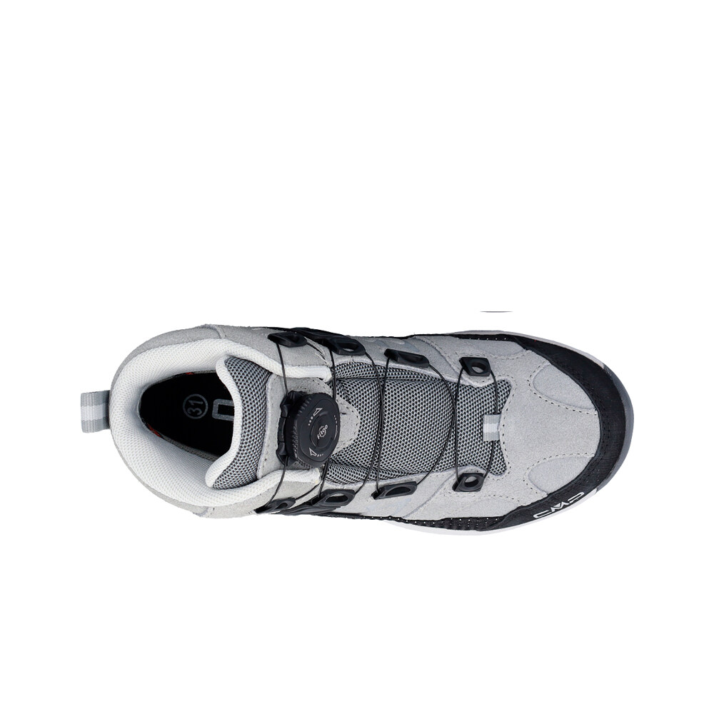 Cmp bota trekking niño KIRUNA MID FITGO WATERPROOF BLANCO vista trasera