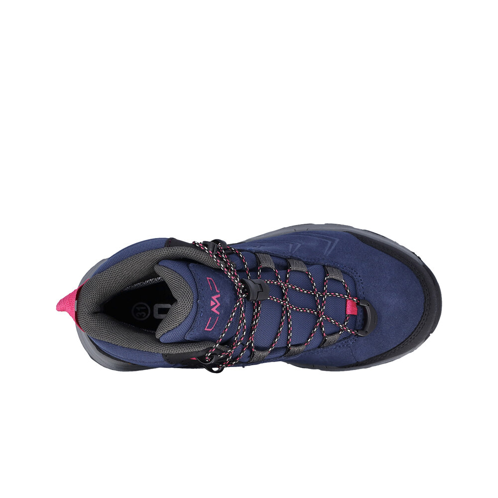 Cmp bota trekking niño MELNICK MID AZUL vista trasera