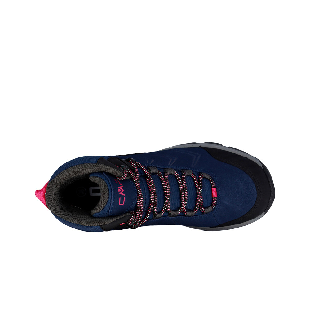 Cmp bota trekking niño MELNICK MID AZUL vista trasera
