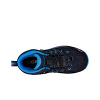 Cmp bota trekking niño RIGEL MID WATERPROOF AZUL vista trasera