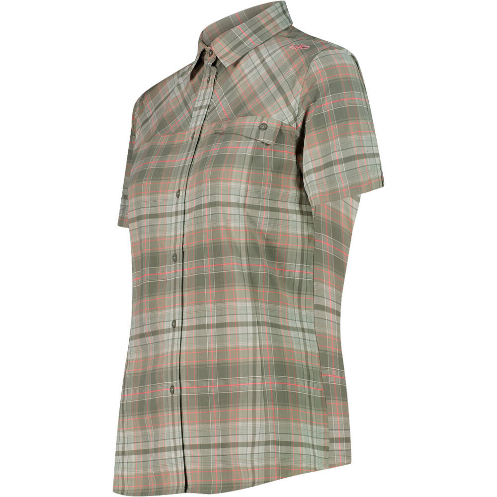 Cmp camisa montaña manga corta mujer WOMAN SHIRT VERDE vista detalle