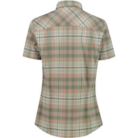Cmp camisa montaña manga corta mujer WOMAN SHIRT VERDE vista trasera