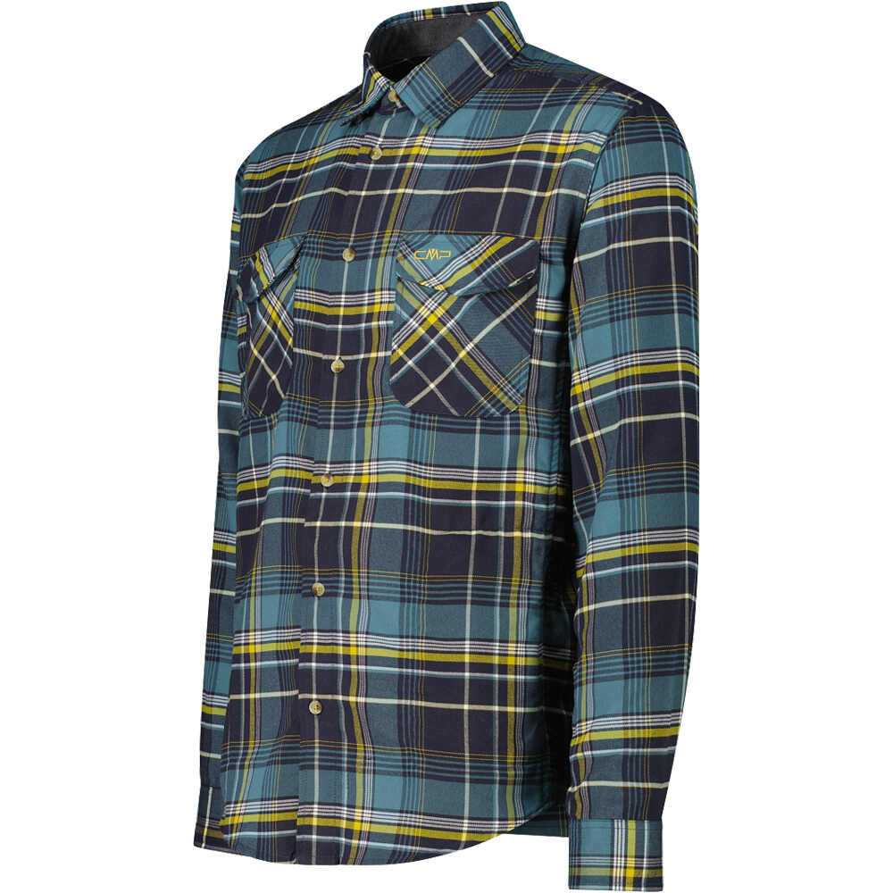 Cmp camisa montaña manga larga hombre MAN SHIRT GRIS vista detalle
