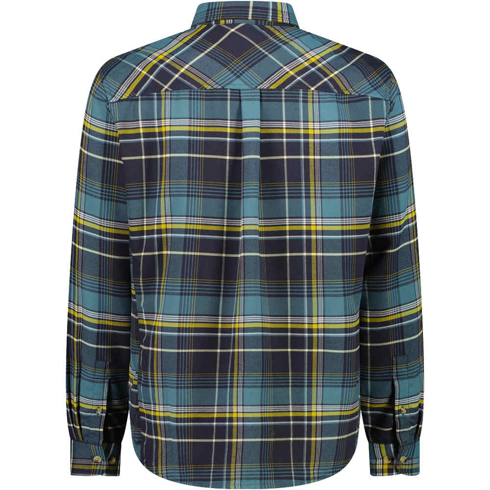 Cmp camisa montaña manga larga hombre MAN SHIRT GRIS vista trasera