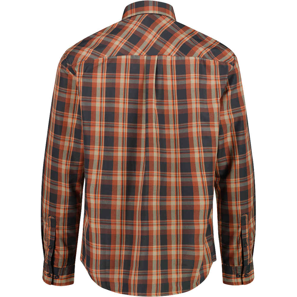 Cmp camisa montaña manga larga hombre MAN SHIRT LONG SLEEVES GRIS vista trasera